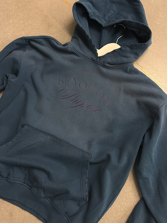 Be You On Purpose Blue Hoodie