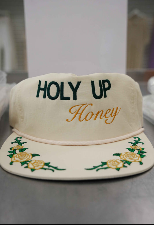 Holy Up Honey Cream Floral Hat